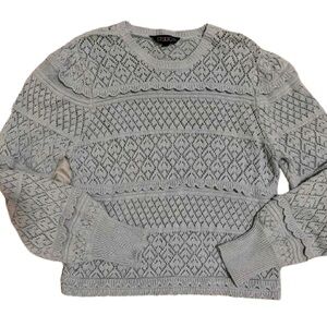 Studio 19 Francesca’s Women's Light Blue Crewneck Sweater Romantic Sz XL